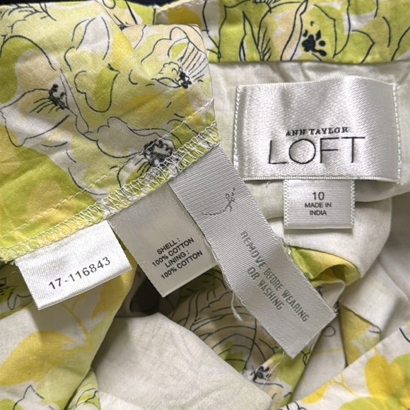 Ann Taylor LOFT Sleeveless Floral Knee Dress 10 - Picture 3 of 3